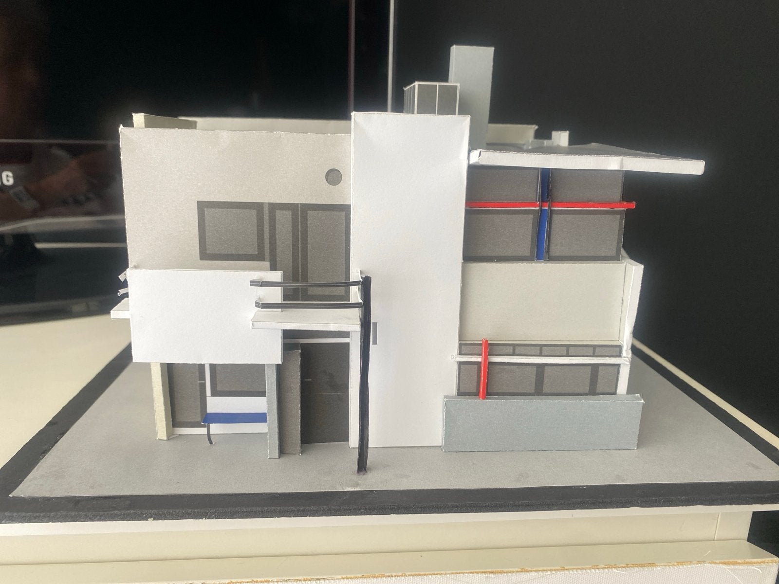 Bouwplaat Rietveld Schröderhuis 1924 Utrecht, Ophalen, Gebruikt, 1:50 tot 1:144