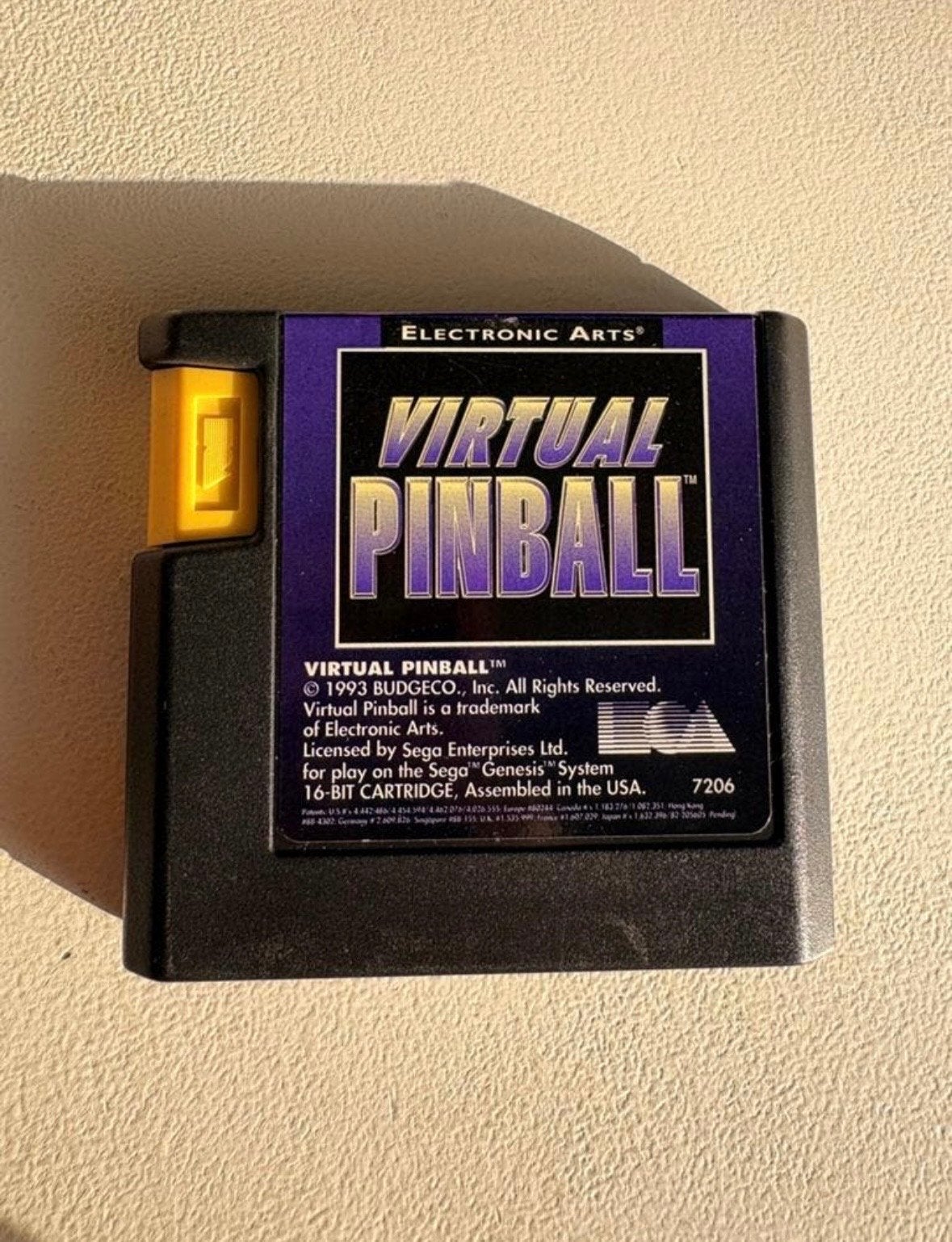 Virtual Pinball Sega Genesis Cassette - Klassiek Flipperplez, Gebruikt, 1 speler, Ophalen of Verzenden, Vanaf 3 jaar