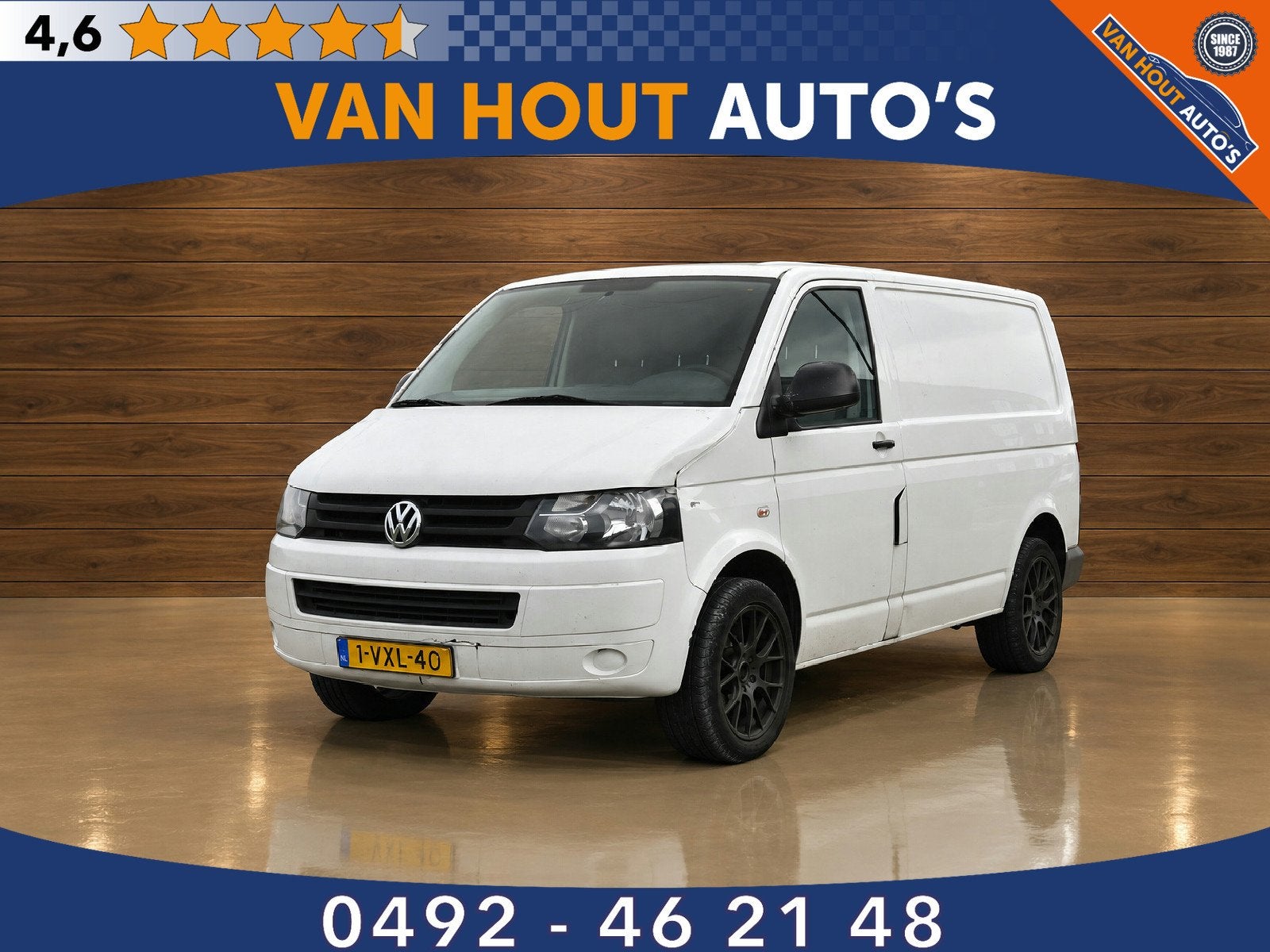 Volkswagen Transporter 2.0 TDI L1H1 T1000 Baseline * NO BTW, Auto's, Voorwielaandrijving, Gebruikt, Zwart, Volkswagen