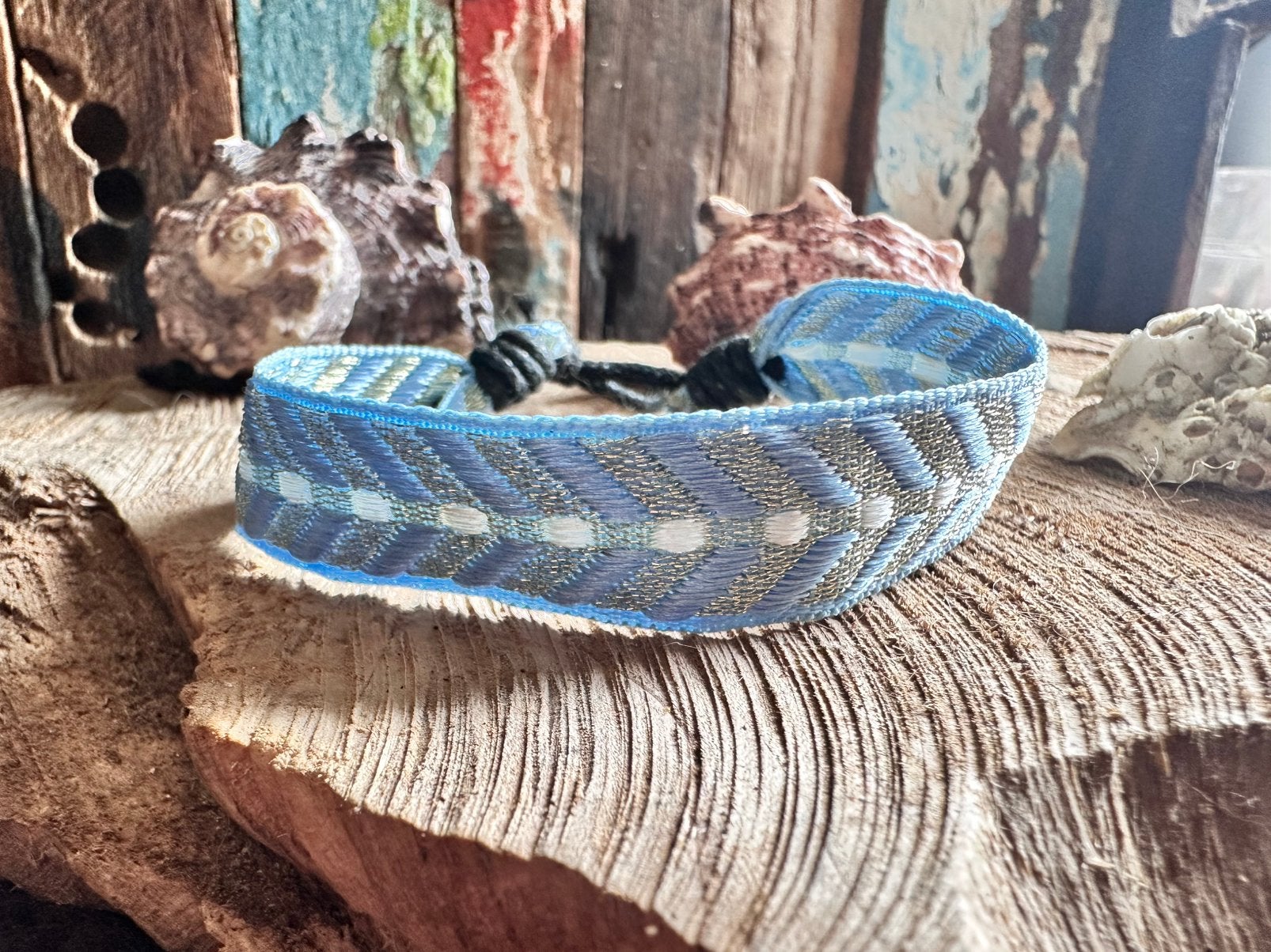 Boho armband / blauw / woven bracelet / surflife / nieuw, Ophalen of Verzenden, Nieuw