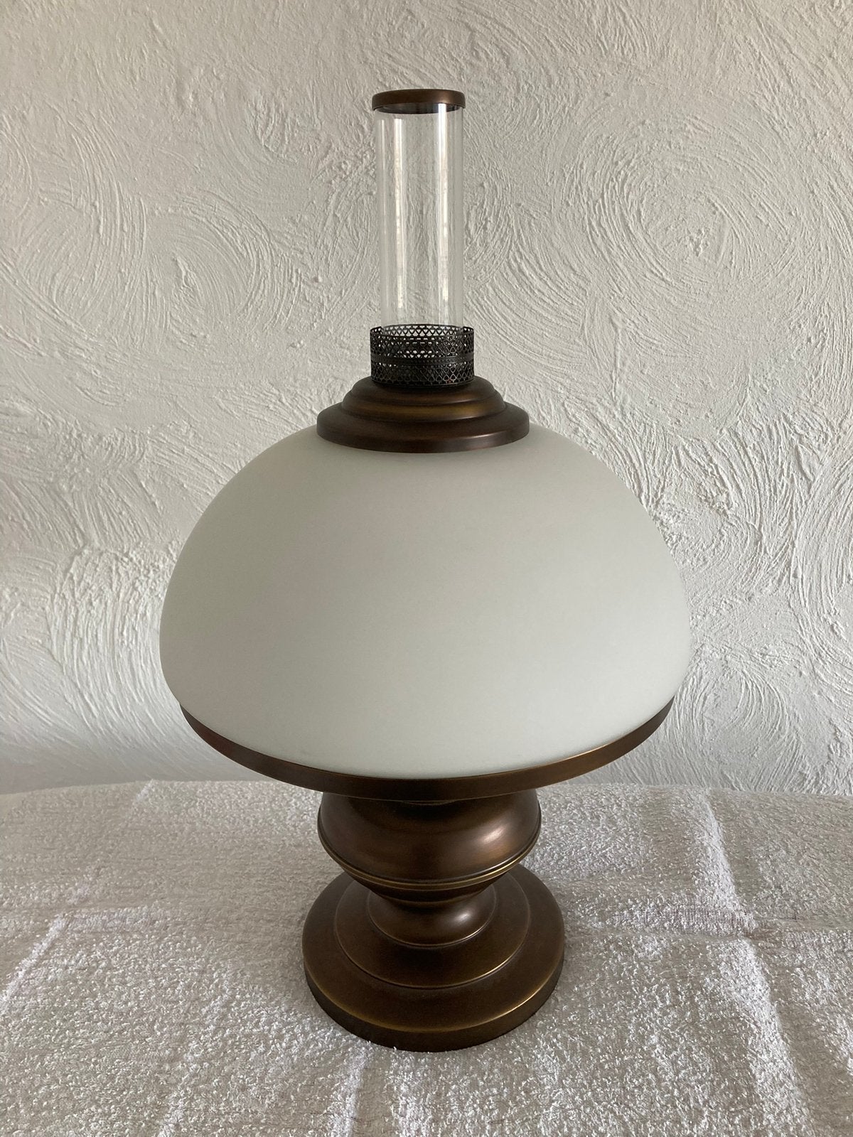 Bronzen schemerlamp, Ophalen, Zo goed als nieuw, Schemerlamp