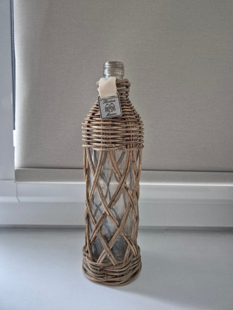 Riviera mason fles decoratie, Ophalen, Gebruikt, Rechthoekig, Glas