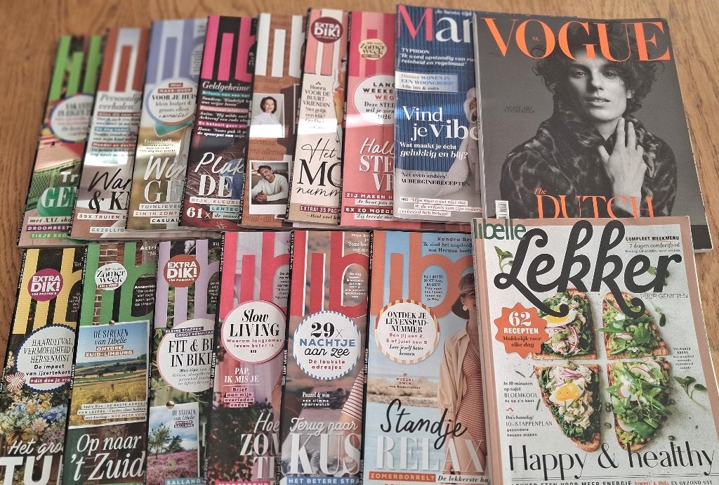 Tijdschriften, Linda, Flair, Libelle, Margriet, VT Wonen, Ophalen of Verzenden, Zo goed als nieuw, Damesbladen