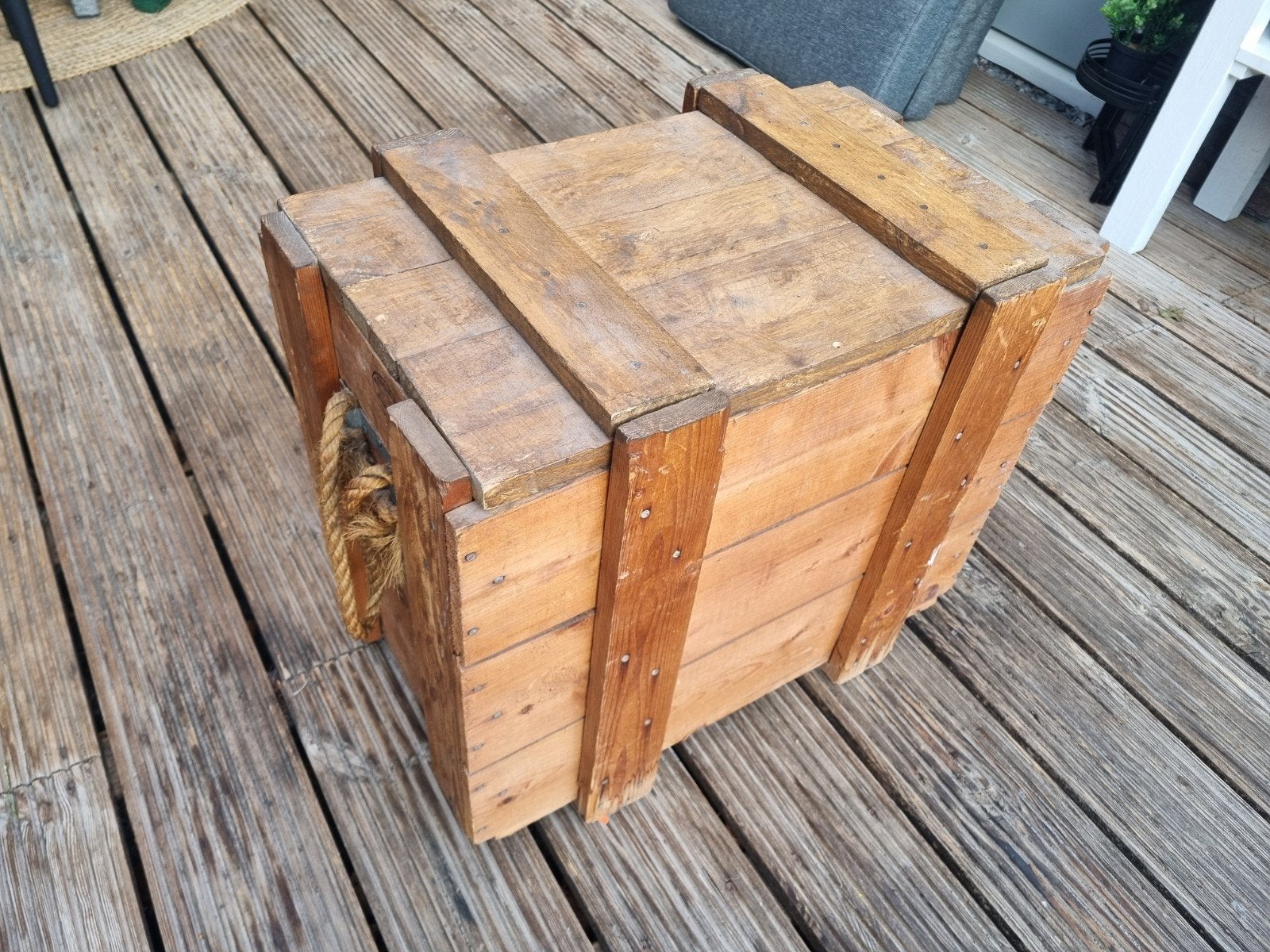 Prachtige Duitse Wehrmacht kist voor opslag kleding., Ophalen of Verzenden, Duitsland, Kist of Geocache