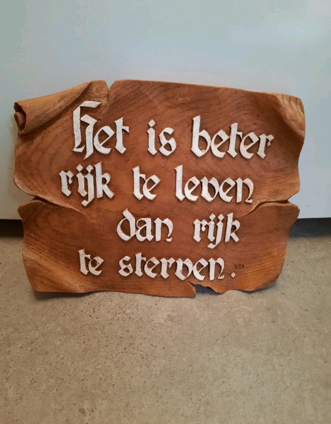Vintage retro Het is beter rijk televen dan rijk testerven
V, Ophalen of Verzenden, Gebruikt