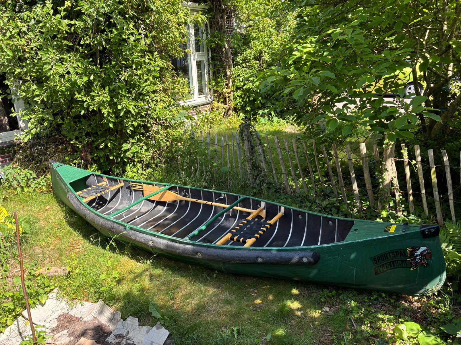 Sportspal 14ft canoe met motorsteun, Ophalen, Zo goed als nieuw, Eén persoon, Overige typen