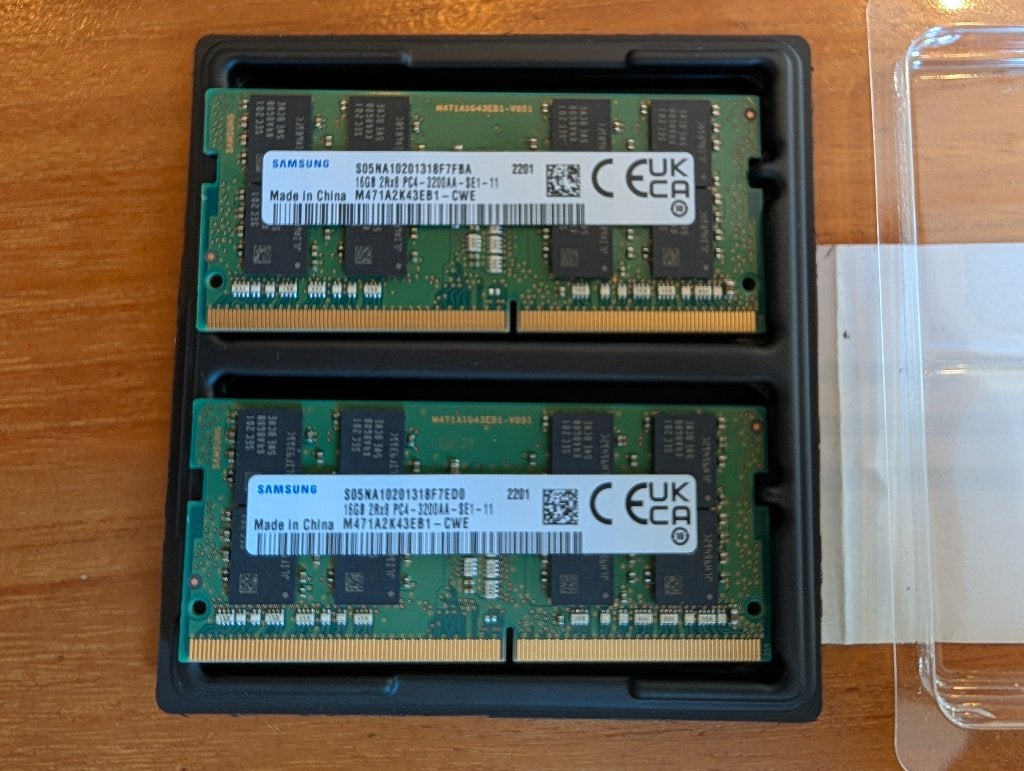 32GB 3200MHz DDR4 SODIMM geheugen Samsung - ook Apple iMac