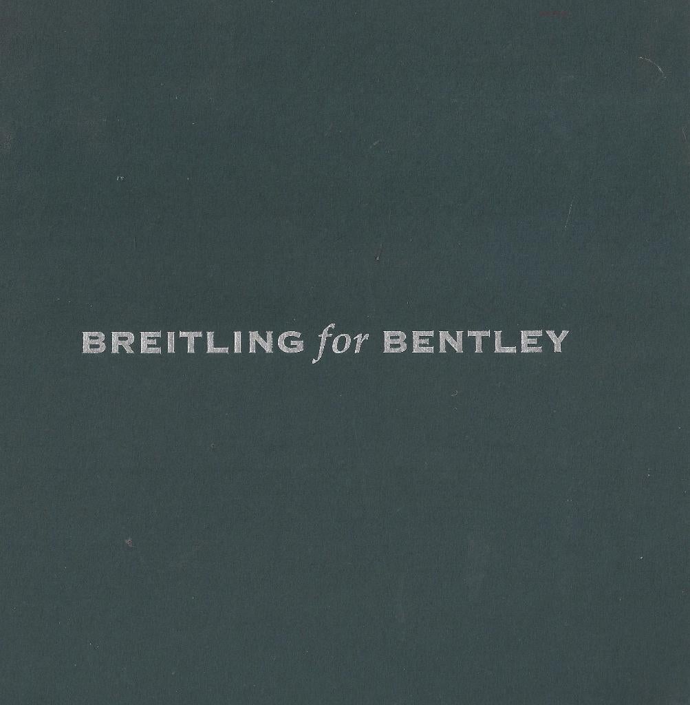 Boek breitling for Bentley., Ophalen of Verzenden, Nieuw, Catalogus