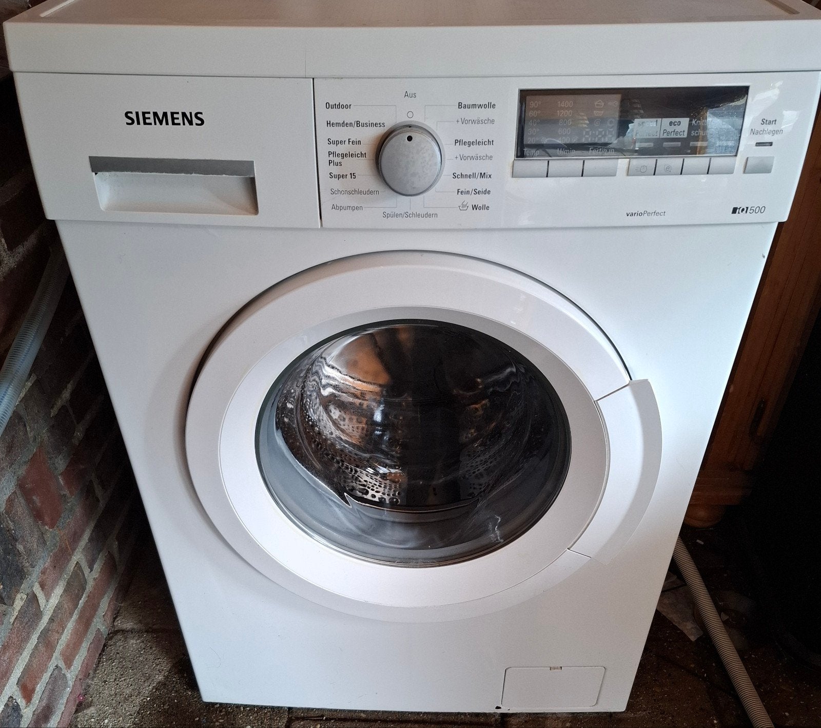 siemens wasmachine 7 kilo, Ophalen, Zo goed als nieuw, 85 tot 90 cm, 1200 tot 1600 toeren