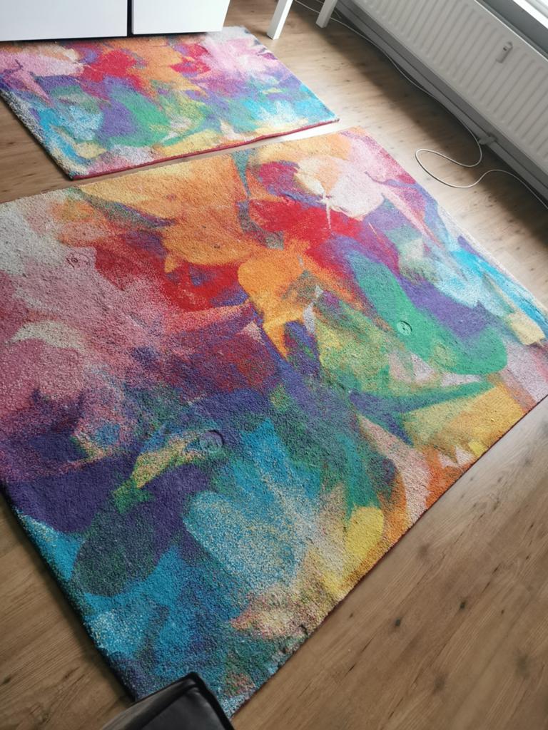 Set van 2 kleurrijke Merinos Belis vloerkleden, Modern, Abstract, Kleurrijk, 100 tot 150 cm, Ophalen of Verzenden, 150 tot 200 cm