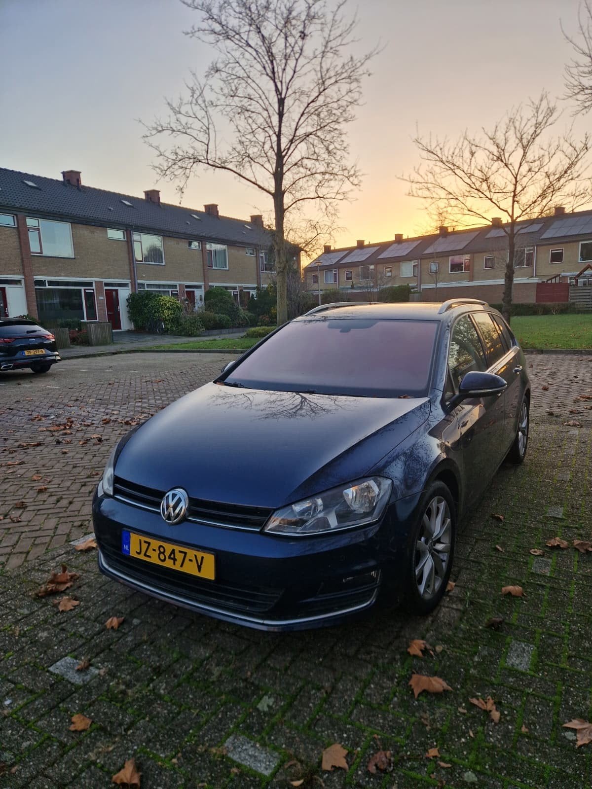 Volkswagen Golf 1.6 TDI 81KW/110PK Variant 2016 Blauw, Auto's, Volkswagen, Voorwielaandrijving, 4 cilinders, Blauw, Leder en Stof