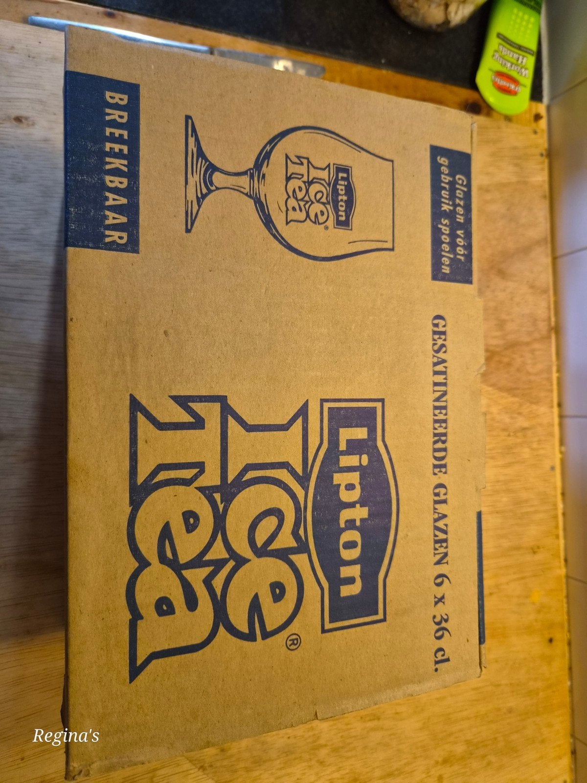 Lipton Ice Tea gesatineerde glazen set (6 stuks), Ophalen, Onbekend, Nieuw, Onbekend