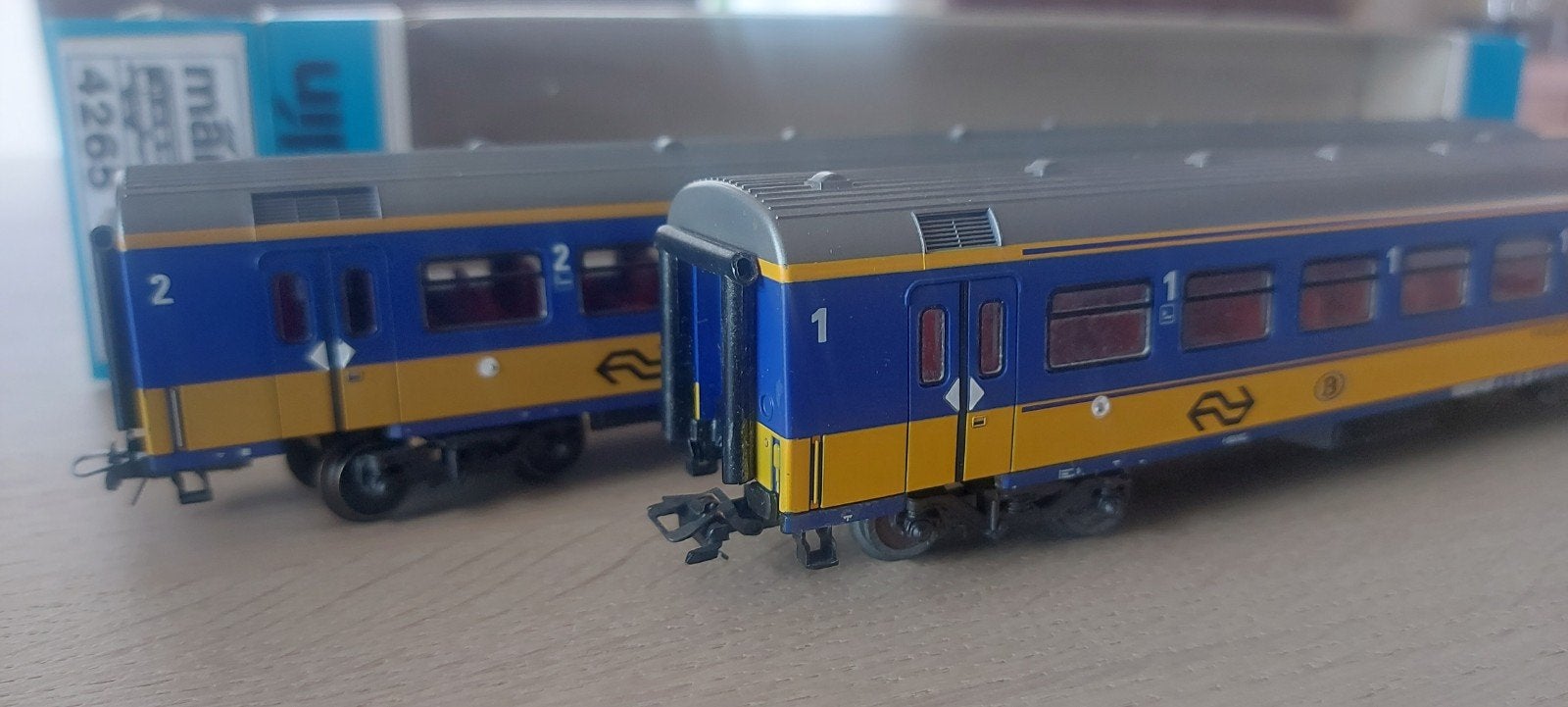 Märklin NS 2 de kl+1 ste kl DIRECT rtg'n artnr 4264+4265 ovp, Wisselstroom, Wagon, Ophalen of Verzenden, Märklin
