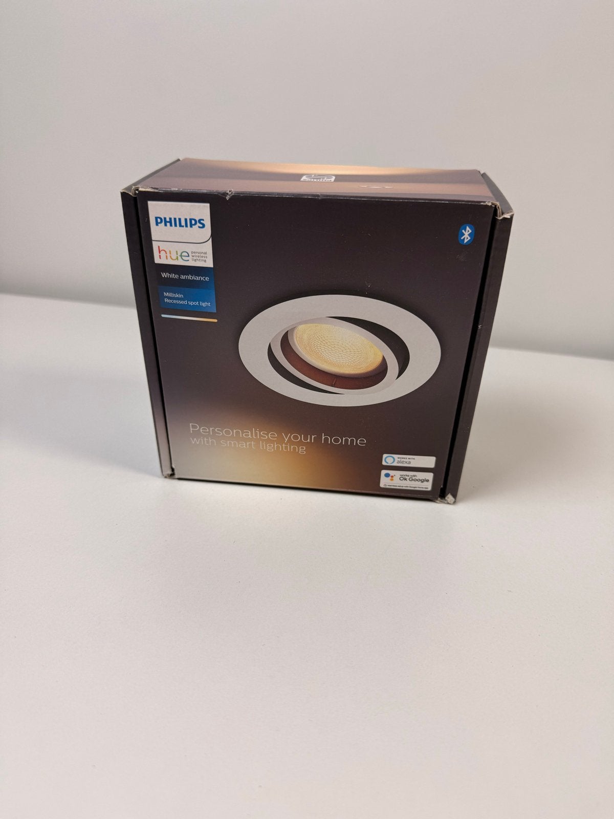 Philips Hue White Ambiance Milliskin Inbouwspot, Metaal of Aluminium, Nieuw, Ophalen of Verzenden, Led