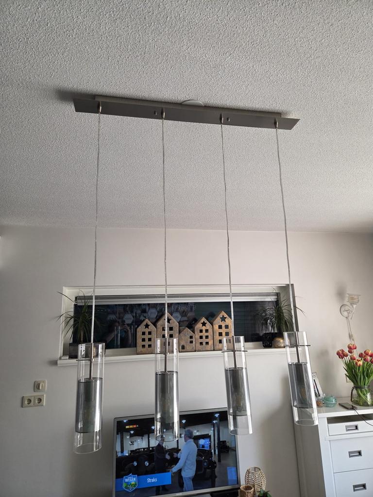 Hanglamp karwei, Ophalen, Gebruikt, Glas, Minder dan 50 cm