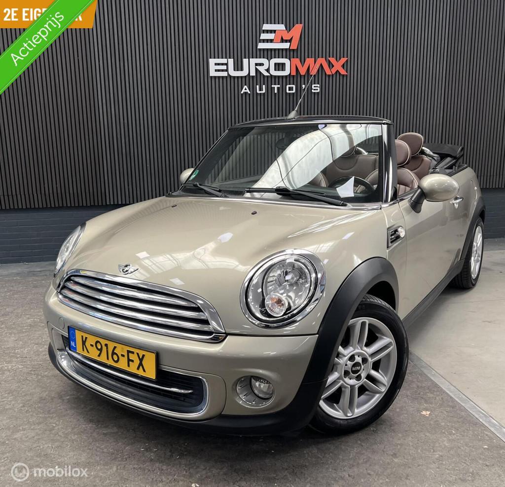 Mini Cabrio 1.6 Cooper Pepper 2e eigenaar - Airco - Cruise., Euro 5, Gebruikt, 4 cilinders, Cabriolet