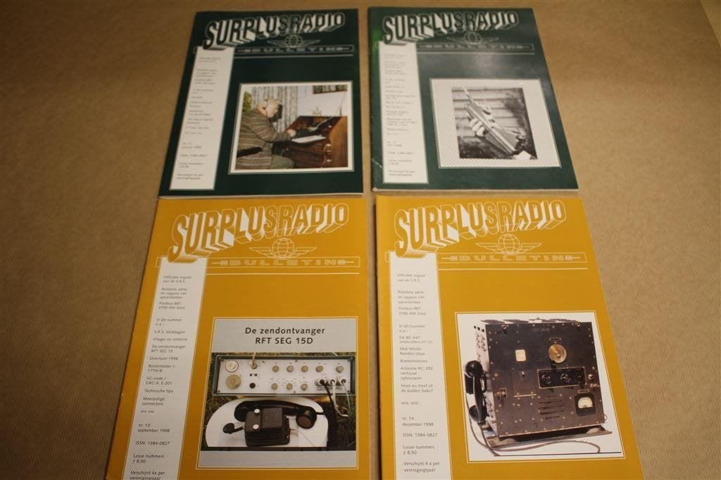 Surplus Radio Bulletin - Nrs. 11 t/m 14 - 1998 !!, Boeken, Ophalen of Verzenden, Zo goed als nieuw, Elektrotechniek