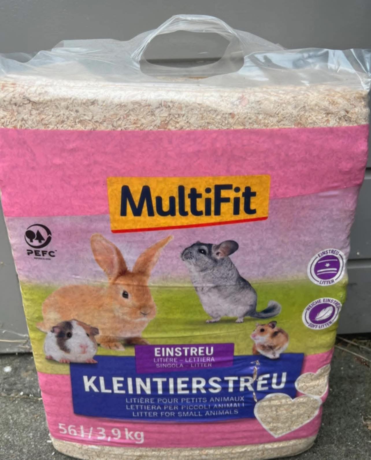 Nieuwe zak zaagsel, Ophalen, Zo goed als nieuw