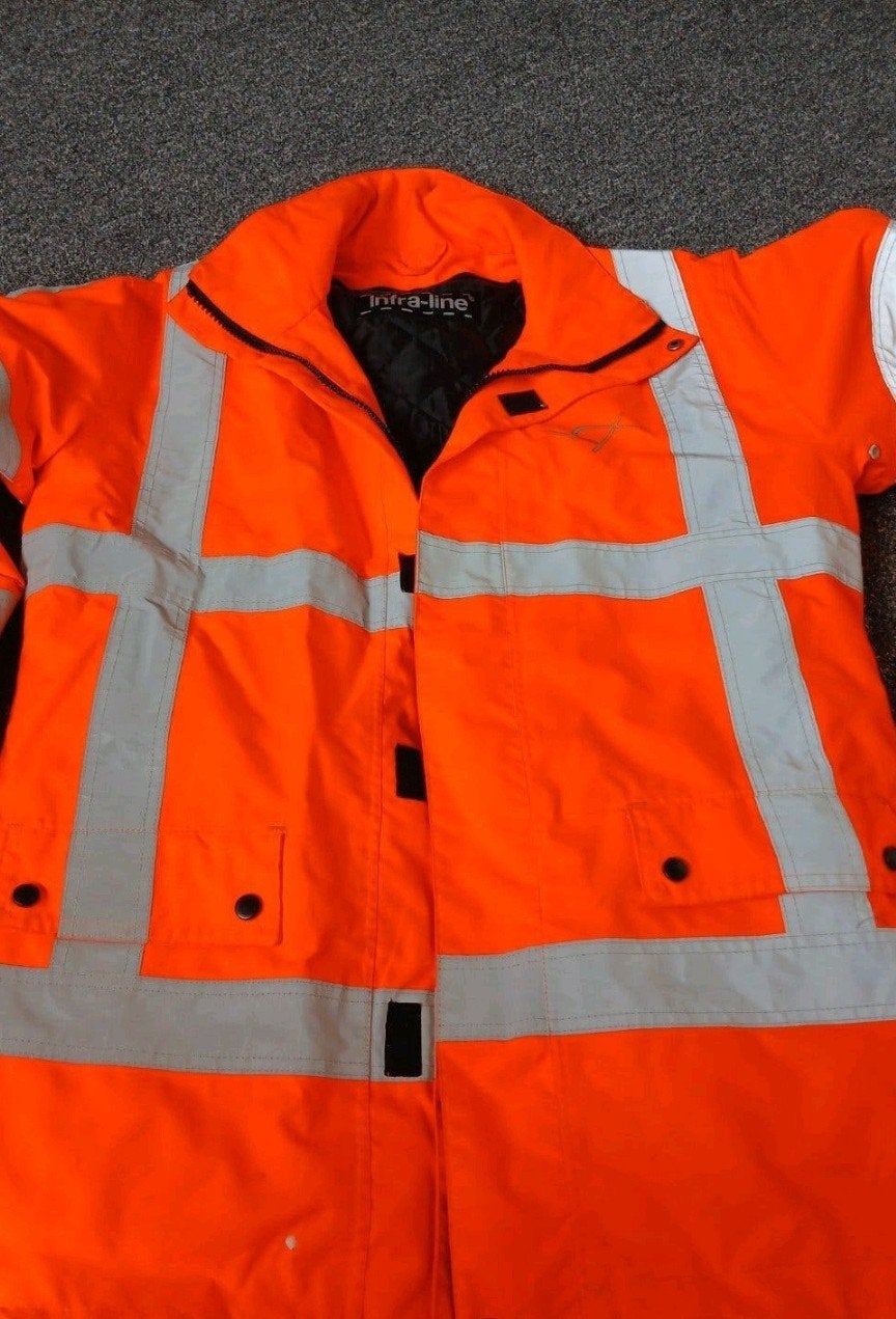 reflectie jas binnen voering maat l, Ophalen of Verzenden