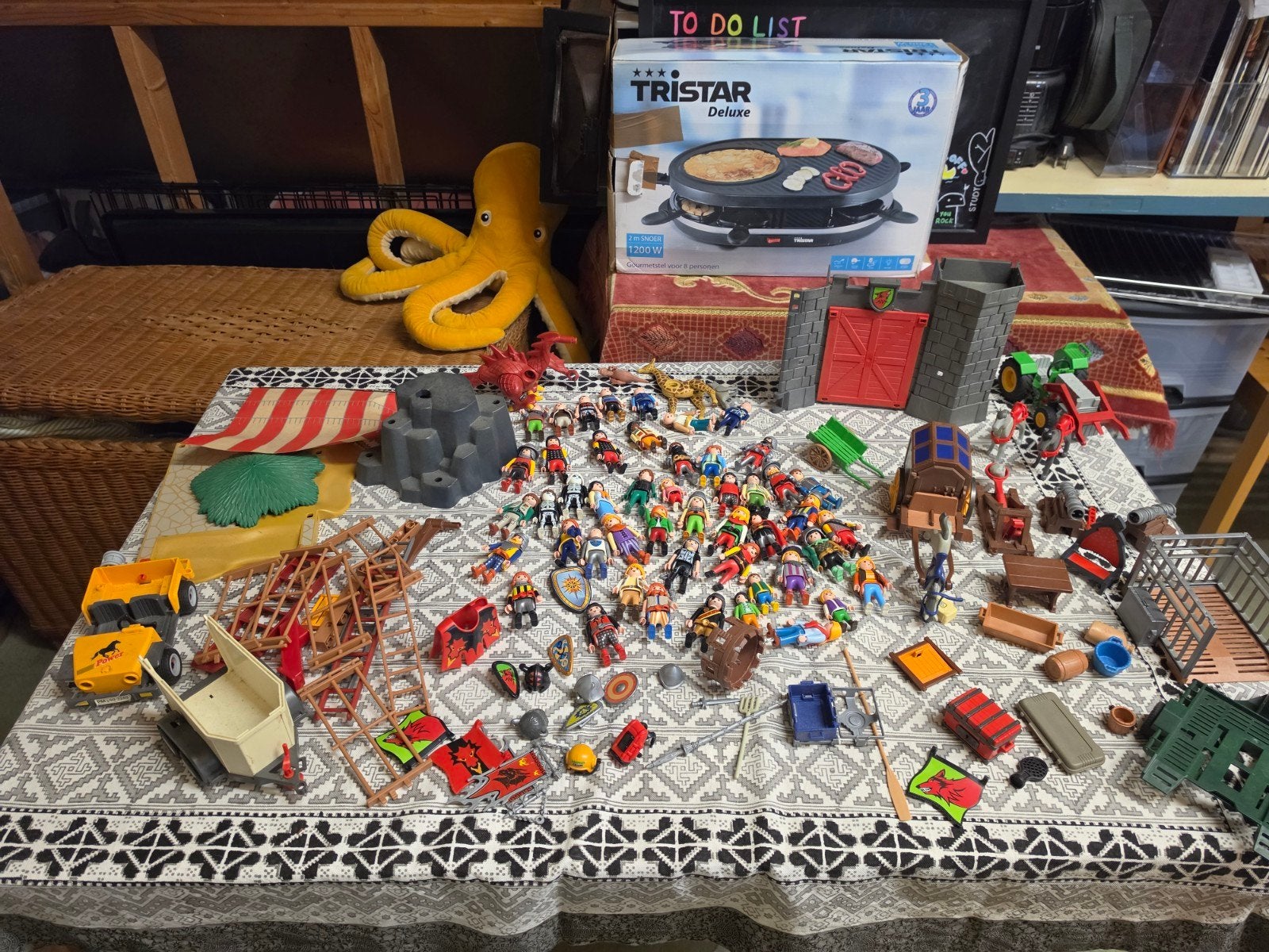 Grote Playmobil set met veel poppetjes en accessoires, Ophalen of Verzenden, Gebruikt, Jongen of Meisje