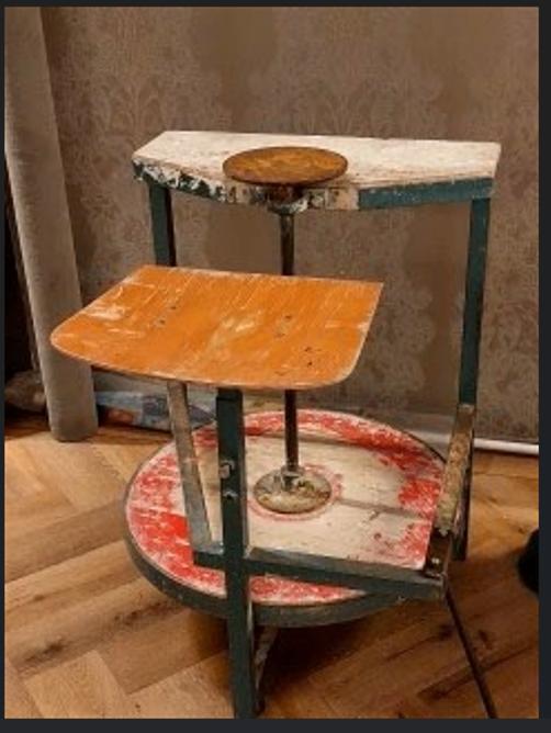 pottenbakkers stoel, Hobby en Vrije tijd, Ophalen, Gebruikt