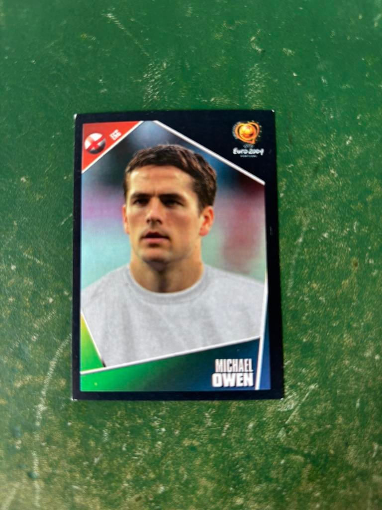 Panini plaatje Michael Owen Engeland Euro 2004, Ophalen of Verzenden, Zo goed als nieuw