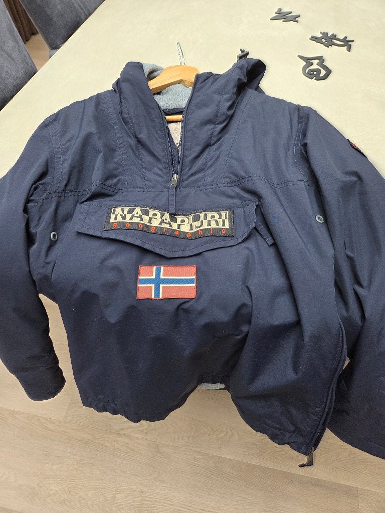 Napapijri winterjas, hoodie, Kleding | Heren, Jassen | Winter, Ophalen, Blauw, Napapijri, Gedragen