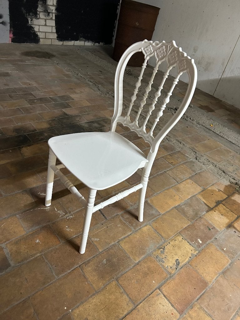 stoelen wit, bruiloft, feest, Ophalen, Kunststof, Wit, Vijf, Zes of meer stoelen