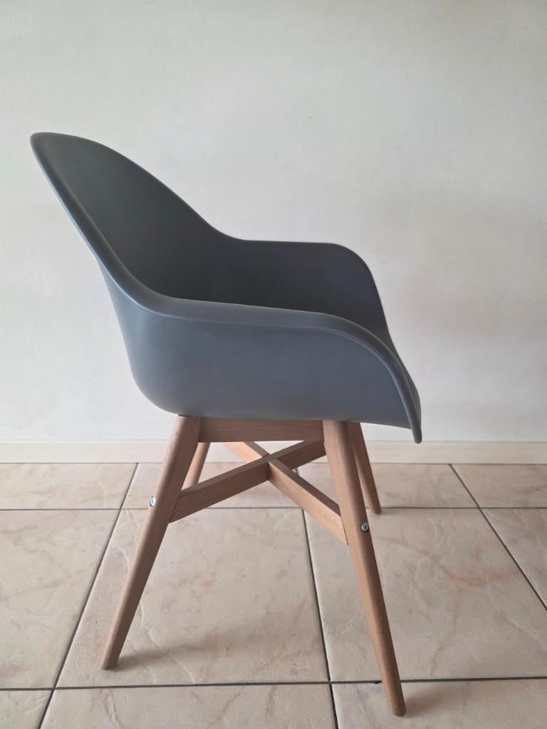 6 x Ikea Fanbyn kuipstoelen voor binnen en buiten, Modern/Kuip, Zo goed als nieuw, Grijs, Vijf, Zes of meer stoelen