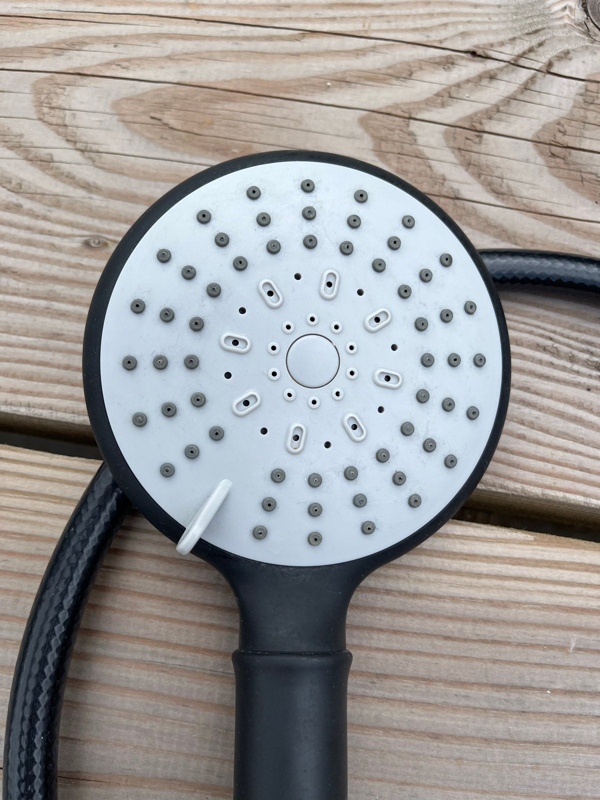 Zwarte handdouche met slang, Ophalen of Verzenden, Gebruikt, Douche