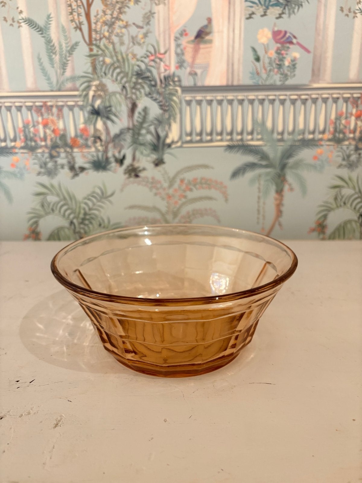 Vintage Rosaline Roze Glazen Kom - Perfecte Staat, Frankrijk, Antiek en Kunst, Ophalen of Verzenden