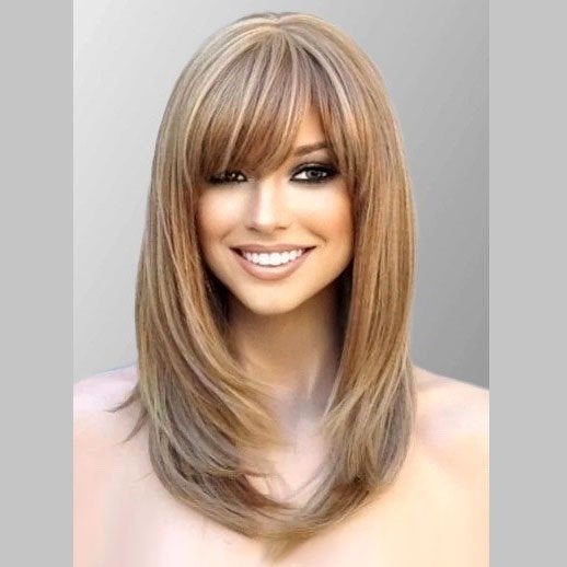 Pruik schouderlang steil haar Lollipop blondmix F14/22, Verzenden, Nieuw, Pruik of Haarverlenging