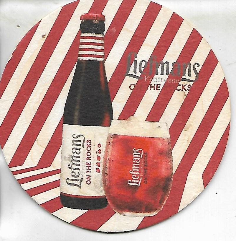 Bierviltje Liefmans - On the rocks, Verzamelen, Biermerken, Ophalen of Verzenden, Zo goed als nieuw, Viltje(s), Overige merken
