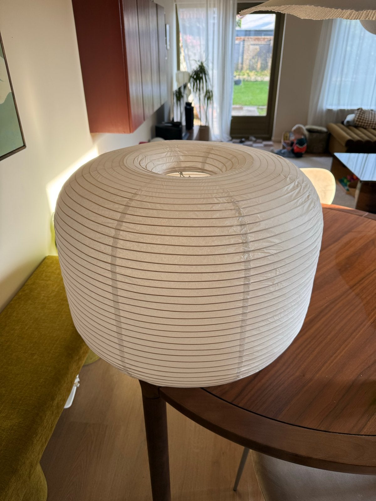HAY Donut lampenkap - Zo goed als nieuw, Ophalen, Papier/karton, Wit, Rond