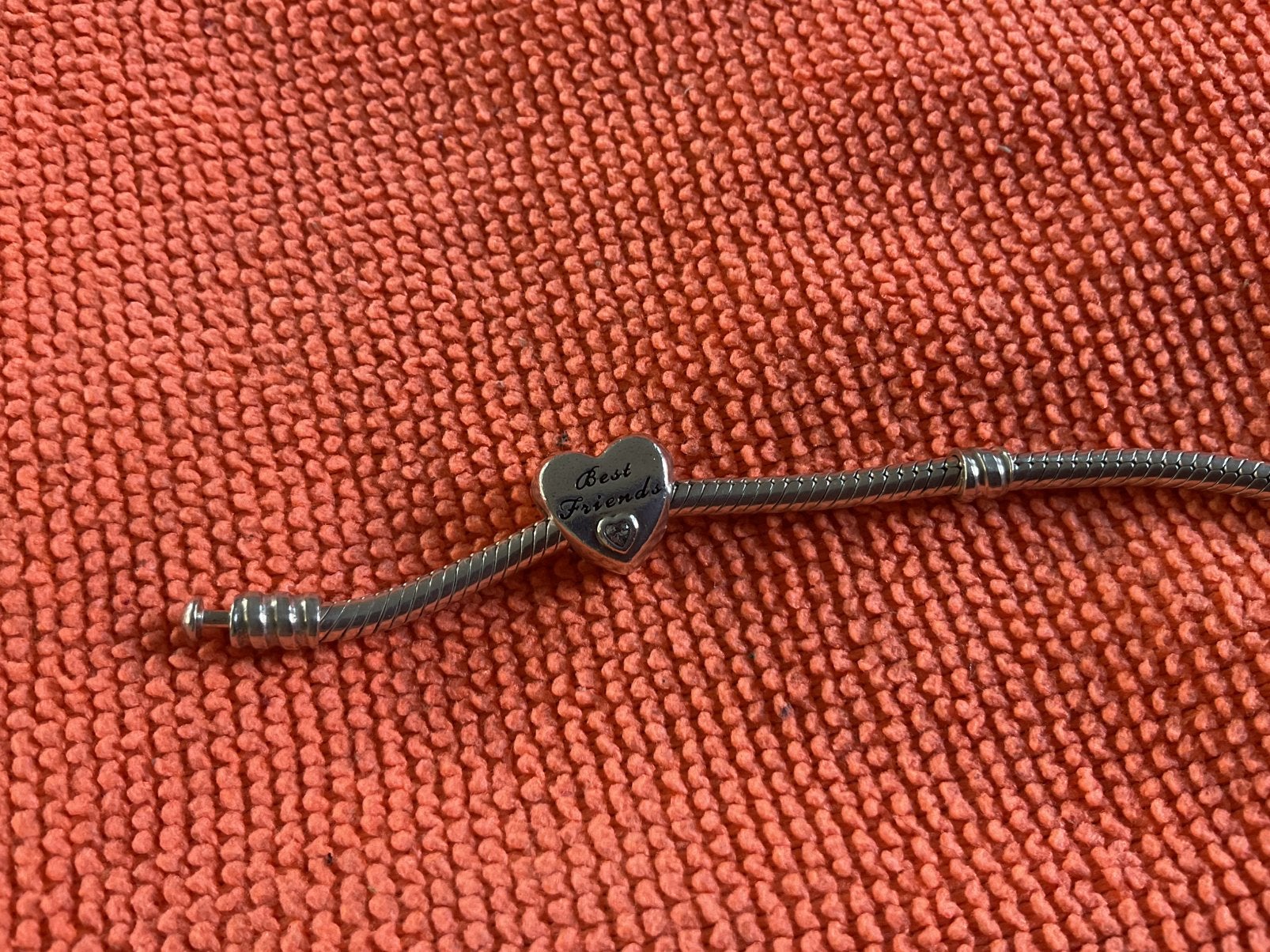 Pandora Bedel Best Friends, Verzenden, Zo goed als nieuw, Zilver, Pandora