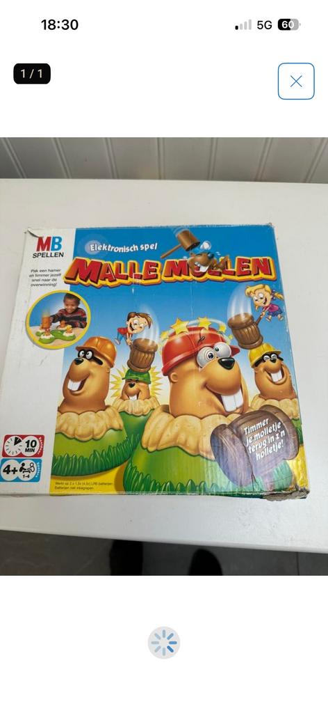 Malle mollen spel, Ophalen of Verzenden, Zo goed als nieuw