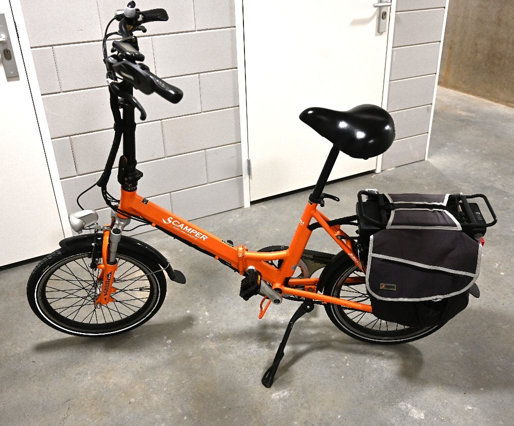 elektrische vouwfiets, Fietsen en Brommers, 20 inch of meer, Gebruikt, Versnellingen, Totaal opvouwbaar