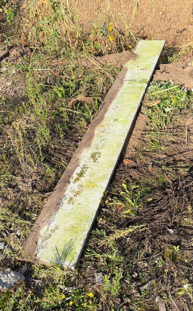 Gebruikte betonnen keerplaten - 10 stuks 290 x 30cm 3 cm dik, Tuin en Terras, Ophalen, Gebruikt, Beton, Overige typen