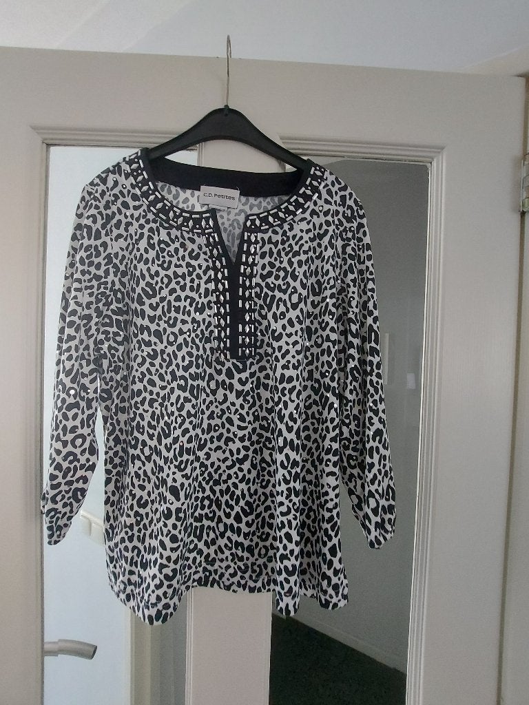 mooi zomers tuniek, zomers!, Kleding | Dames, Ophalen, Zo goed als nieuw, Maat 38/40 (M), Wit