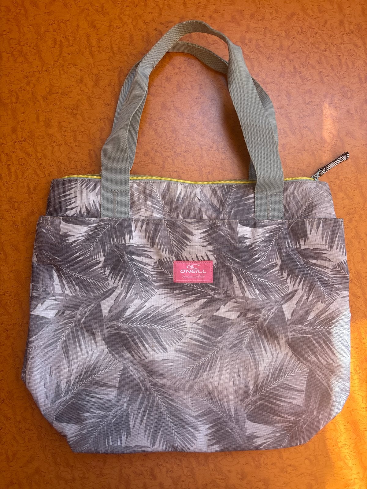 O'Neill Shopper met palmbladeren print, Ophalen of Verzenden, Zo goed als nieuw, Grijs, Shopper