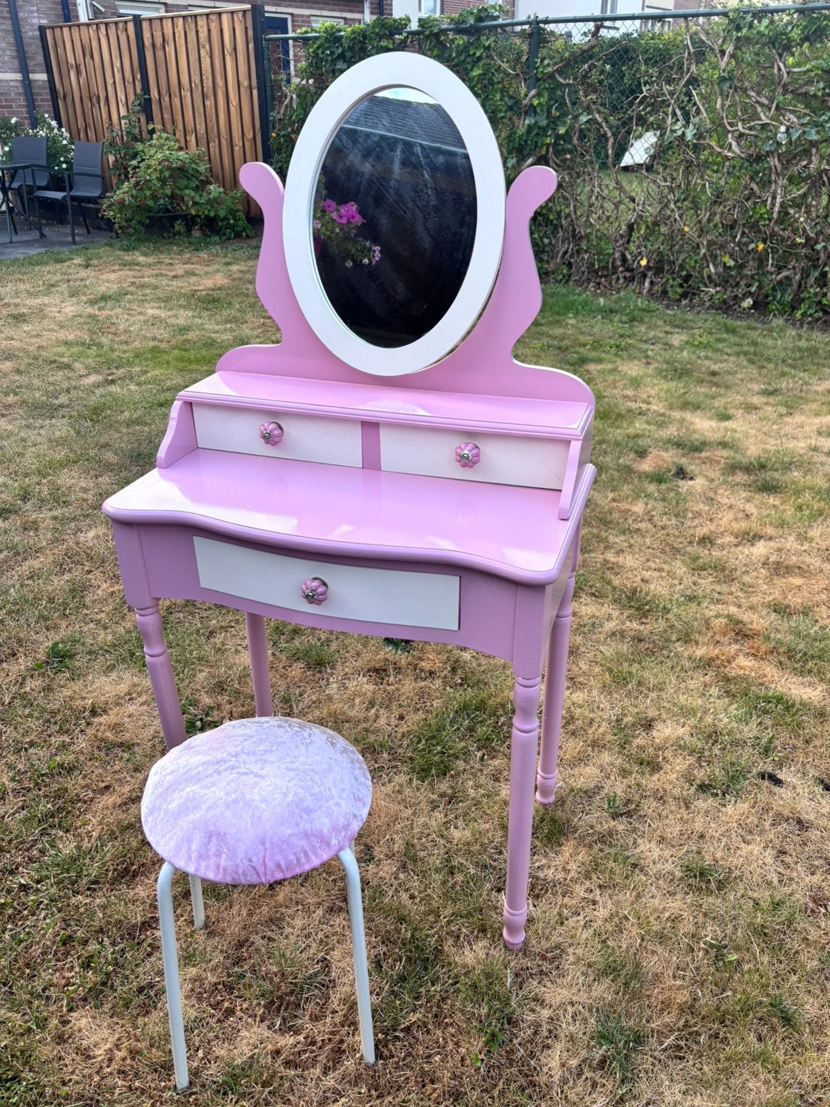 Mooie meisjes kaptafel, Ophalen of Verzenden, Gebruikt, 50 tot 100 cm, Minder dan 100 cm