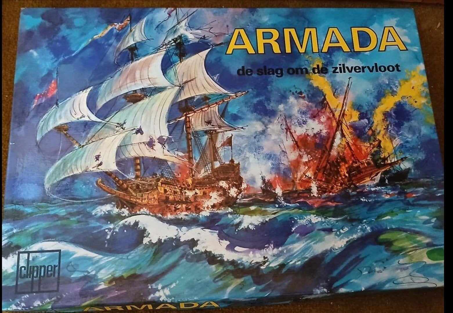 Armada: De Slag om de Zilvervloot - Bordspel (Clipper), Drie of vier spelers, Ophalen of Verzenden, Gebruikt, Clipper