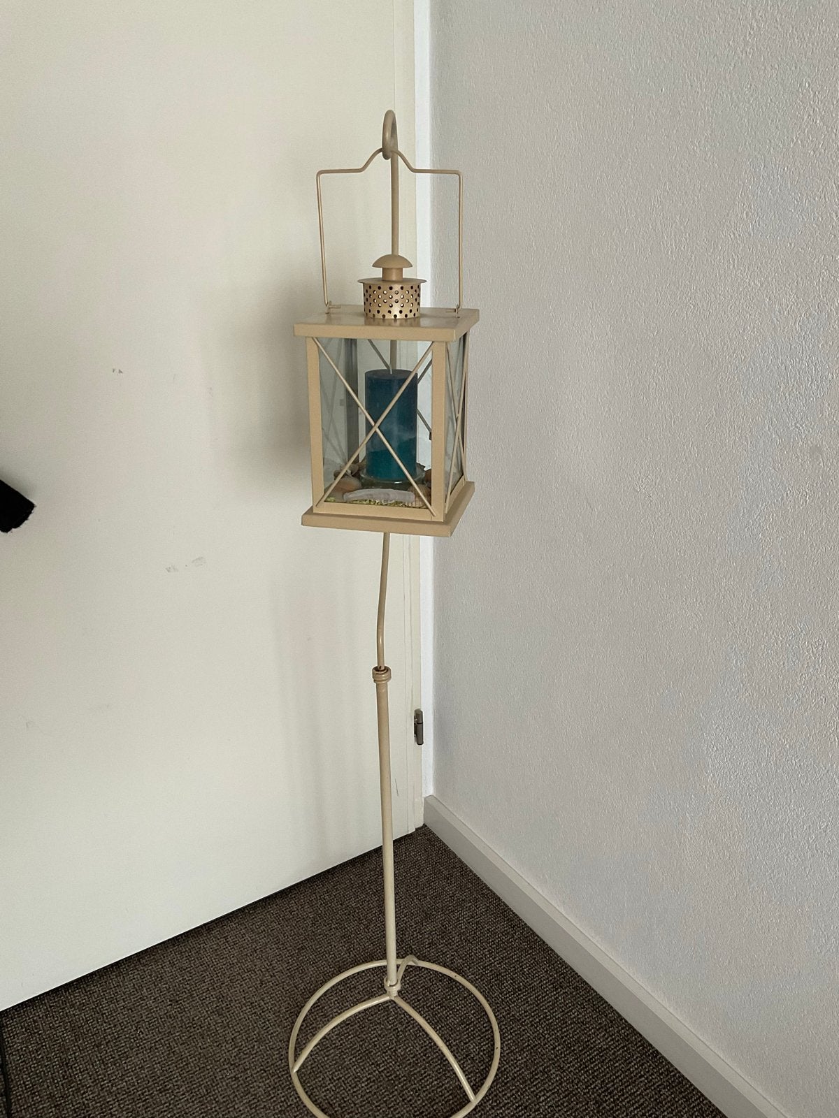 Set van 2 staande lantaarns - 145 cm hoog, Ophalen, Gebruikt, Metaal, 100 tot 150 cm