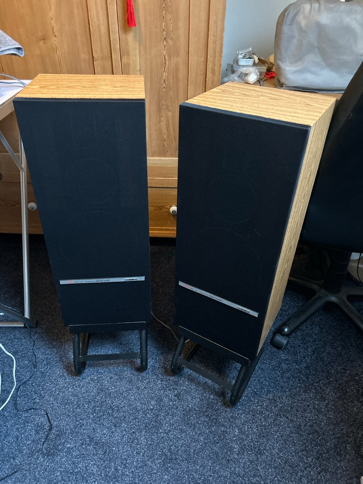 Philips F9432/OOP Staande Speakers 60W met Standaards, Ophalen, Inclusief standaarden, Refurbished, 60 tot 120 watt