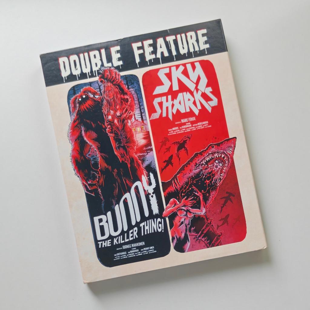 Bunny The Killer Thing en Sky Sharks Blu-ray Double Feature, Ophalen of Verzenden, Zo goed als nieuw, Horror, Boxset