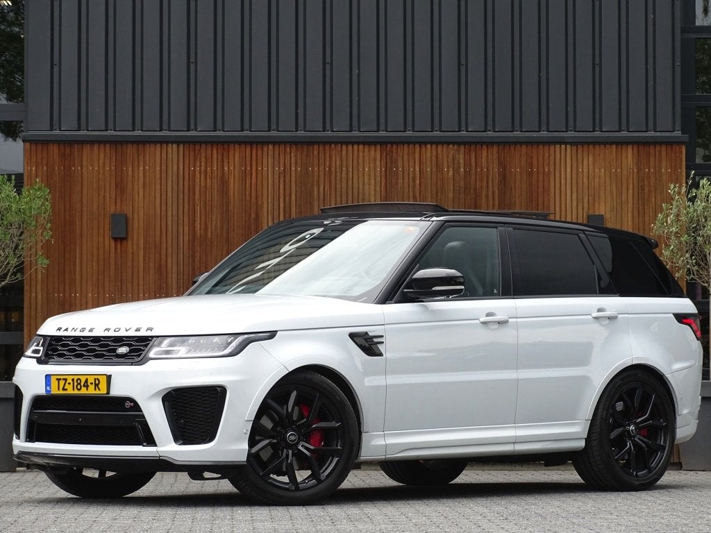 Land Rover Range Rover Sport SVR 5.0 V8 SC 576PK / LED / ful, Gebruikt, Met garantie (alle), 3000 kg, Wit