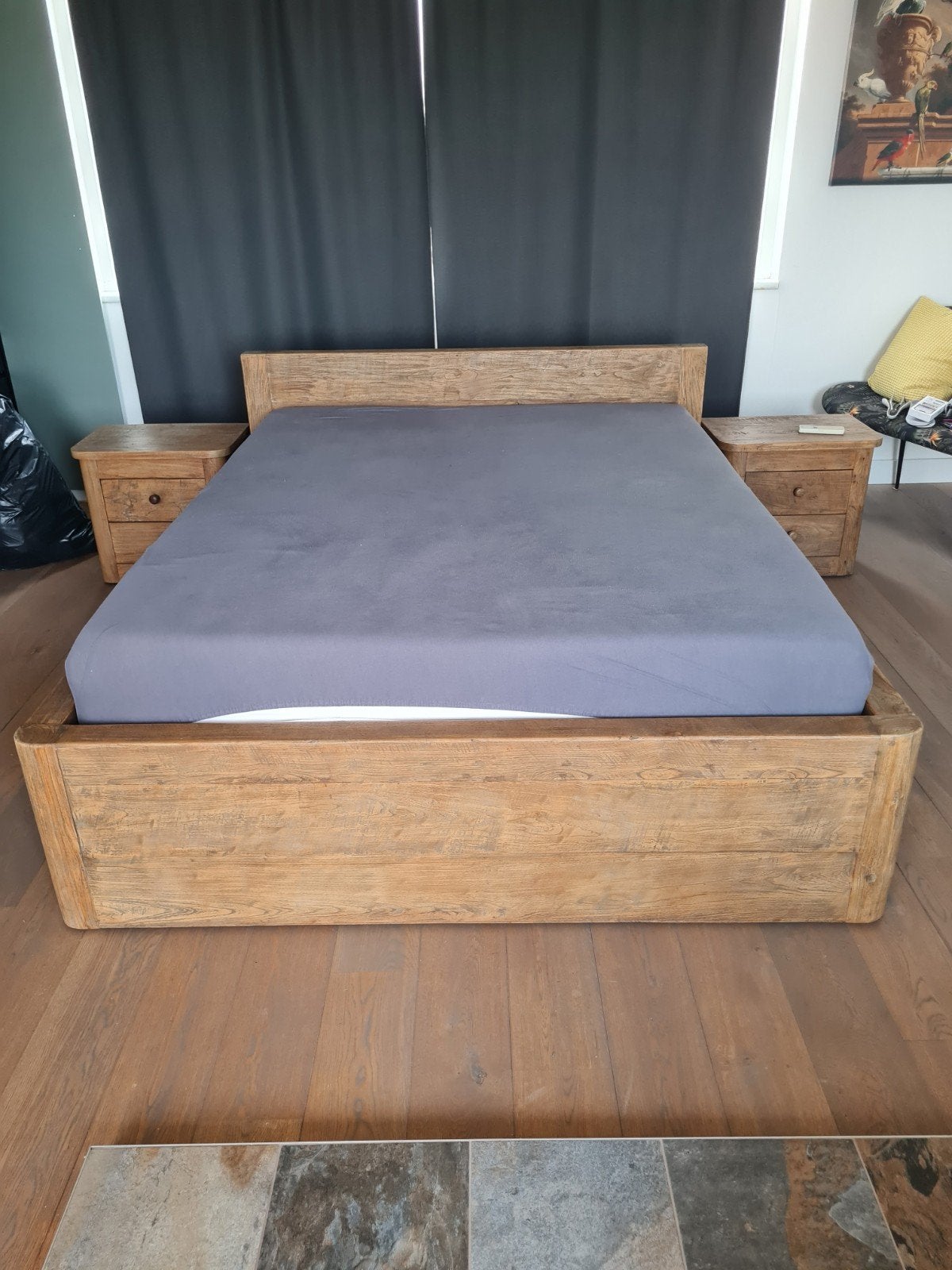 Goossens Bee bedframe 160x210 met Matt Sleeps matras, Ophalen, 210 cm, Tweepersoons, Zo goed als nieuw