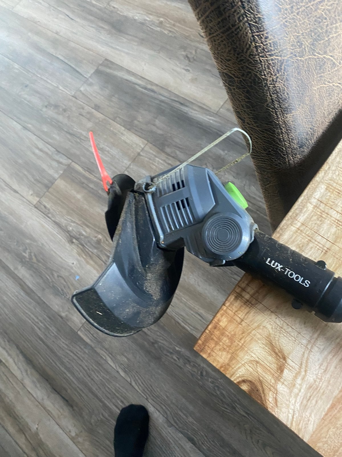Lux-Tools Accu Grastrimmer/Heggenschaar Set, Ophalen, Zo goed als nieuw, Accu