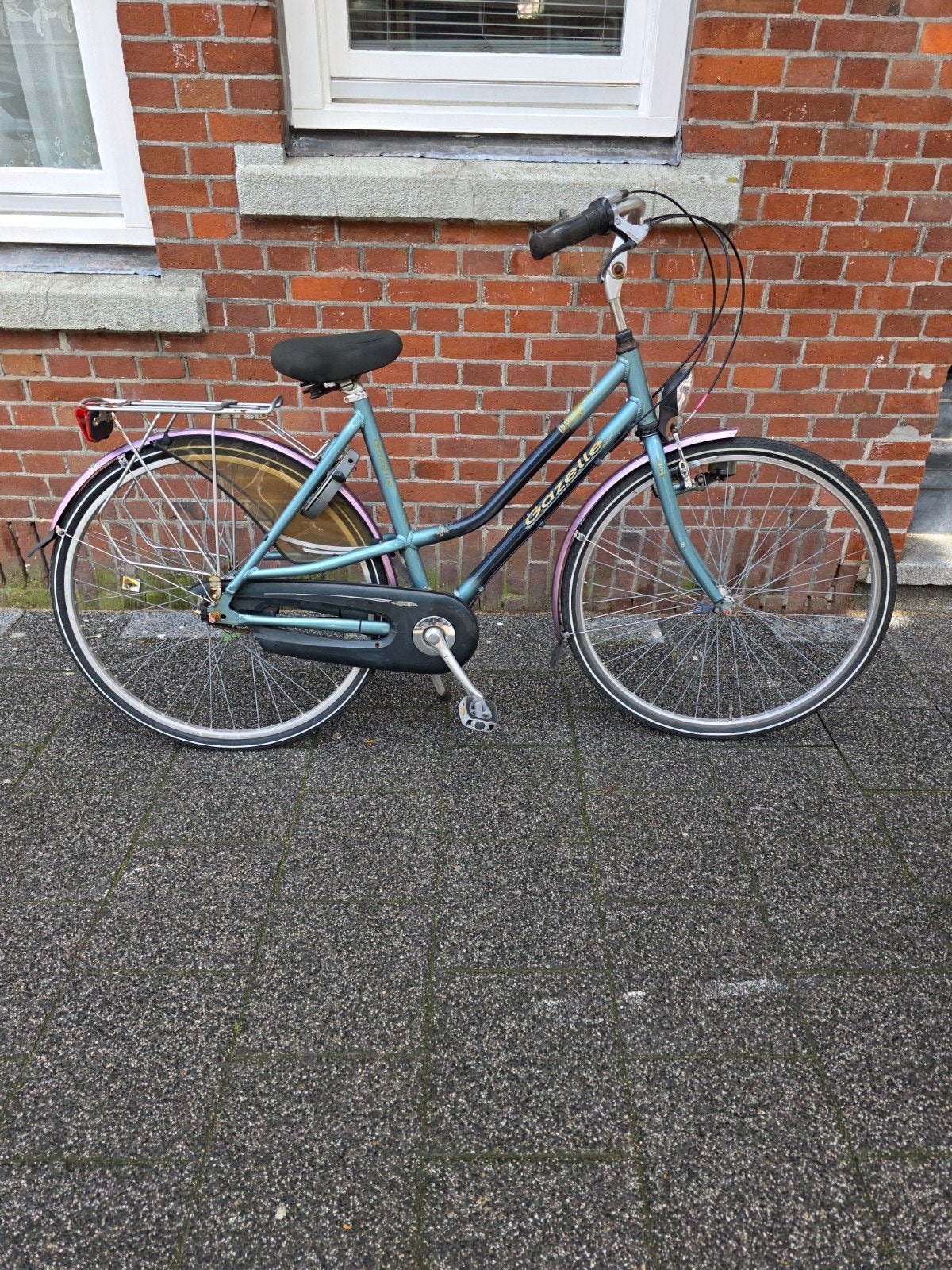 Gazelle orange damesfiets 28 inch with 7 gears, Ophalen, Minder dan 10 versnellingen, 49 tot 53 cm, Zo goed als nieuw
