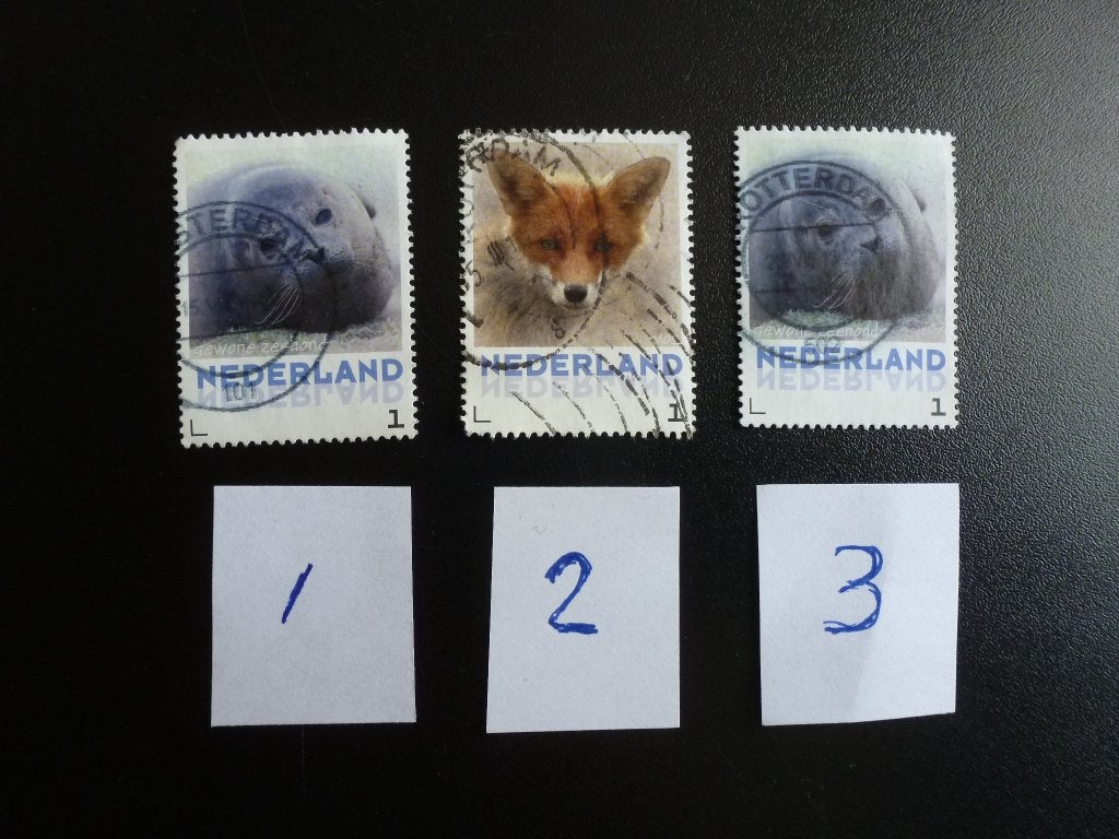 Nederland 2013. Dieren. Losse gest. zegels., Verzenden, Gestempeld